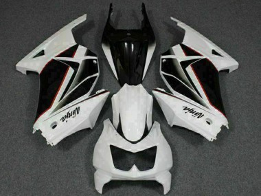 Cheap 2008-2012 Kawasaki EX250 Motorcycle Fairings - White Black Ninja Canada