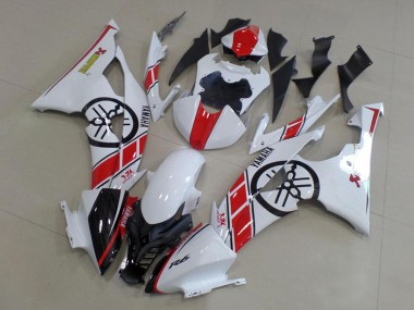 Cheap 2008-2016 Yamaha YZF R6 Motorcycle Fairings Kit - White Red Glossy Black Canada