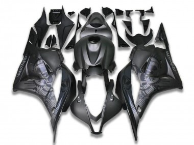 Cheap 2009-2012 Honda CBR600RR Motorcycle Fairings - Black Grey Skull Canada