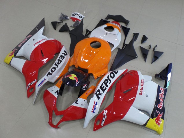 2009-2012 Honda CBR600RR Motorcycle Fairings - Orange White Red Yellow Blue Repsol HRC Red Bull Canada
