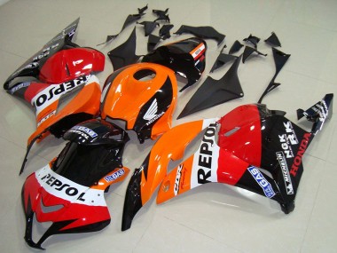 Cheap 2009-2012 Honda CBR600RR Bike Fairings - Orange White Red Glossy Black Repsol Canada