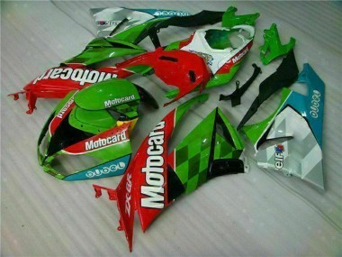 Cheap 2009-2012 Kawasaki ZX6R Motorcycle Fairings - Green White Red Black Blue Motocard Canada
