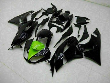 Cheap 2009-2012 Kawasaki ZX6R Motorcycle Fairings - Glossy Black Green Canada