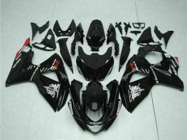 Cheap 2009-2016 Suzuki GSXR 1000 Motorcycle Fairings - Glossy Black Red Beacon Motul Canada