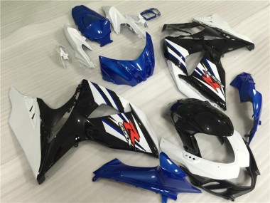 Cheap 2009-2016 Suzuki GSXR 1000 Full Motorcycle Fairing Kits - White Blue Black Canada