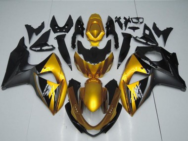 Cheap 2009-2016 Suzuki GSXR 1000 Motorcycle Fairings - Gold Matte Black Canada