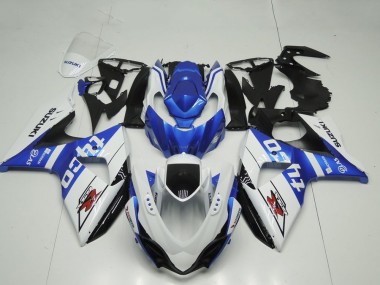 Cheap 2009-2016 Suzuki GSXR 1000 Motorcycle Fairing - White Blue Black Tyco Canada