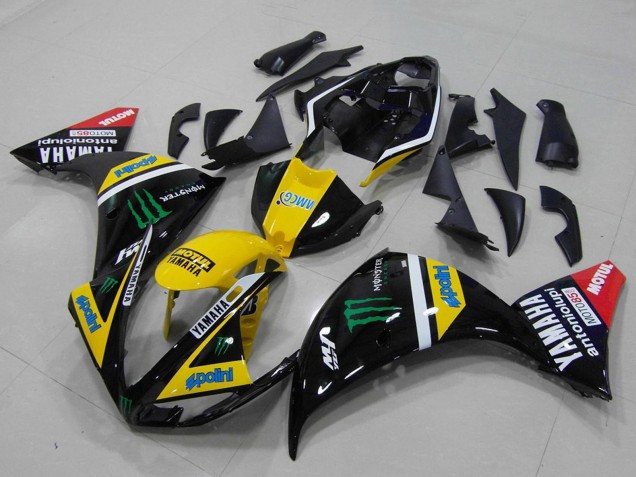 2012-2014 Yamaha YZF R1 Motorcycle Fairings - Yellow White Black Red Green Monster Canada