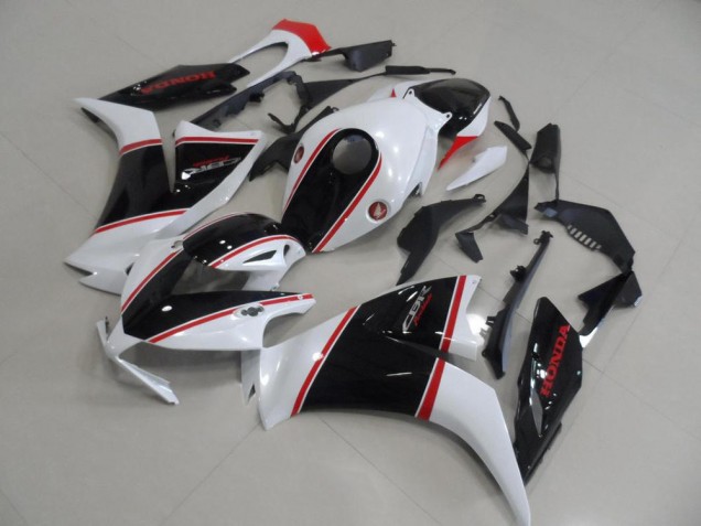 2012-2016 Honda CBR1000RR Motorcycle Fairing - White Red Glossy Black Stripe Canada