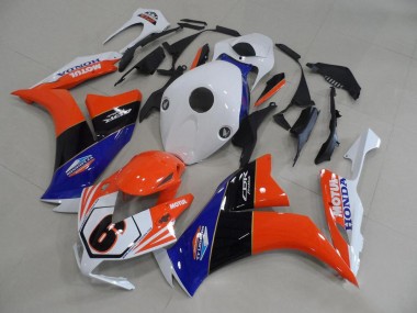 Cheap 2012-2016 Honda CBR1000RR Motorcycle Fairings - White Blue Orange Glossy Black TT Legends 6 Canada