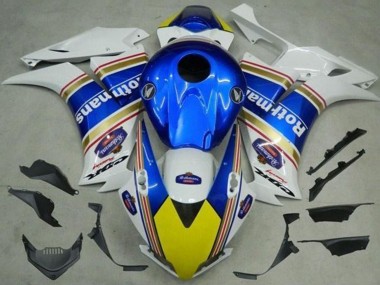 Cheap 2012-2016 Honda CBR1000RR Motorcycle Fairings - White Blue Yellow Rothmans Canada