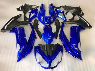 Cheap 2012-2016 Kawasaki EX650 Motorcycle Fairings - Blue Matte Black Canada