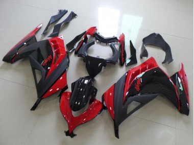 Cheap 2013-2018 Kawasaki ZX300R Motorcycle Fairings - Red Glossy Black Matte Black Canada