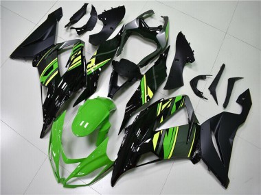 Cheap 2013-2018 Kawasaki ZX6R Motorcycle Fairings - Green Yellow Glossy Black Matte Black Canada