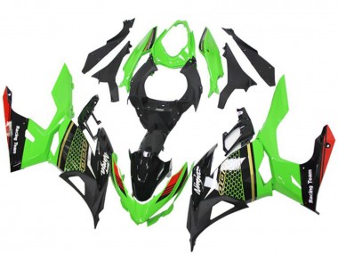 Cheap 2018-2024 Kawasaki EX400 Motorcycle Fairings - Green Red Black Honeycomb Canada
