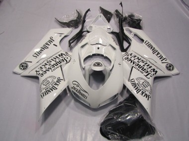 Cheap 2007-2014 Ducati 1098 Motorcycle Fairings - White Jack Daniels Canada