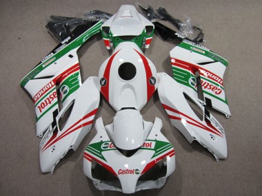 Cheap 2004-2005 Honda CBR1000RR Motorcycle Fairings - White Red Green Castrol Canada