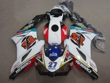 Cheap 2004-2005 Honda CBR1000RR Motorcycle Fairings - White Red Blue Glossy Black 27 Contrainer IT Carrera Canada