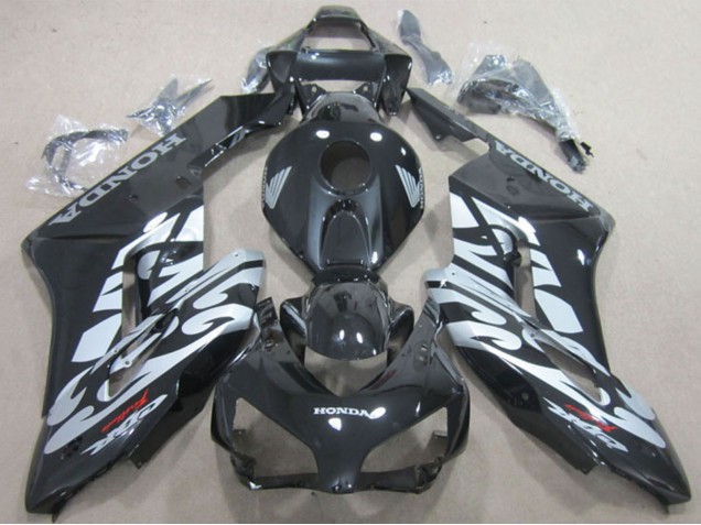 2004-2005 Honda CBR1000RR Motorcycle Fairings - Glossy Black Silver Canada