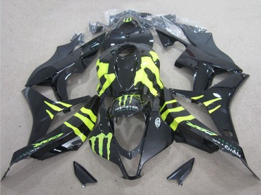 Cheap 2004-2005 Honda CBR1000RR Motorcycle Fairings - Glossy Black Yellow Monster Canada