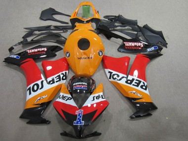 Cheap 2012-2016 Honda CBR1000RR Motorcycle Fairings - Orange White Red Glossy Black Repsol 1 Canada