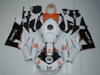 Cheap 2012-2016 Honda CBR1000RR Motorcycle Fairings - White Orange Glossy Black Konica Minolta 56 Canada