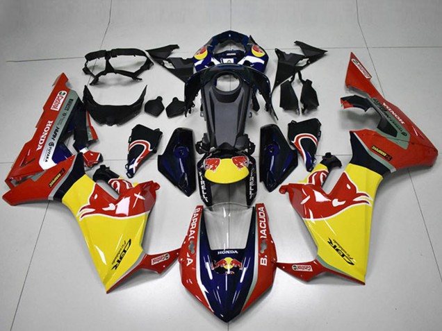 2017-2024 Honda CBR1000RR Motorcycle Fairings - Blue Yellow Glossy Black Red Bull Canada