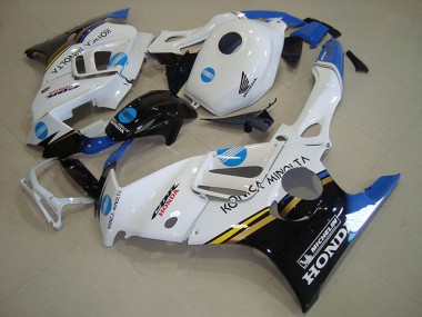 Cheap 1995-1996 Honda CBR600 F3 Motorcycle Fairings - White Blue Glossy Black Konica Minolta Canada