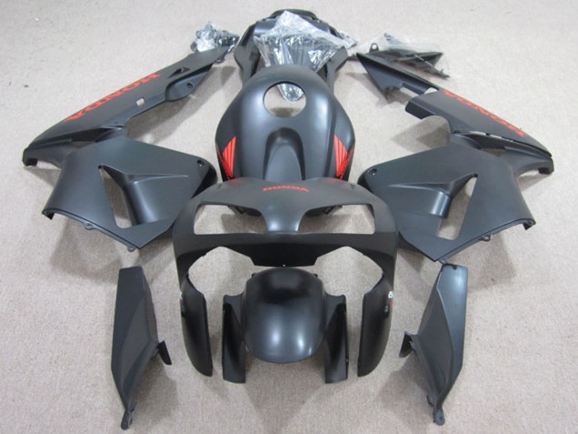 2003-2004 Honda CBR600RR Motorcycle Fairings - Matte Black Red Canada