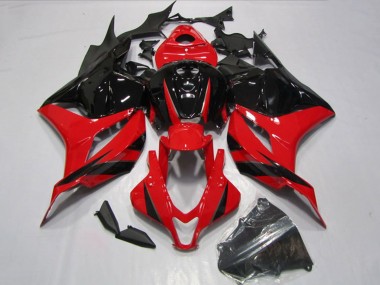 Cheap 2009-2012 Honda CBR600RR Motorcycle Fairings Kits - Red Glossy Black Canada