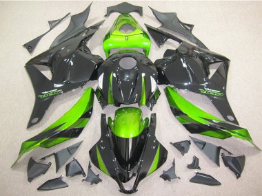 Cheap 2009-2012 Honda CBR600RR Motorcycle Fairing - Green Glossy Black Canada