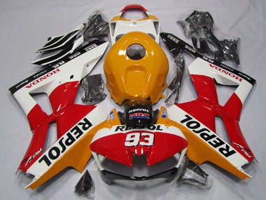 Cheap 2013-2023 Honda CBR600RR Motorcycle Fairing - Orange White Red Glossy Black Repsol 93 Canada