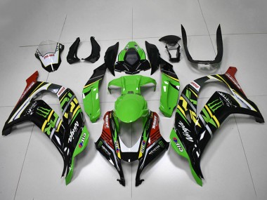 Cheap 2016-2020 Kawasaki ZX10R Motorcycle Fairings - Green Yellow Red White Black Monster Canada