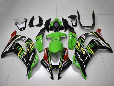 Cheap 2016-2020 Kawasaki ZX10R Motorcycle Fairings - Green Yellow Red White Black Monster Canada