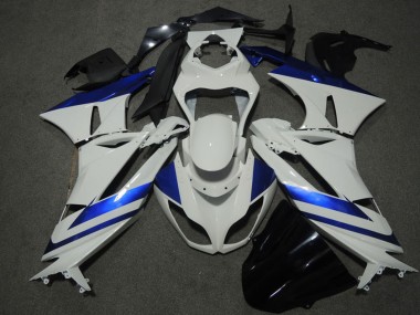 Cheap 2009-2012 Kawasaki ZX6R Motorcycle Fairings - Blue White Canada