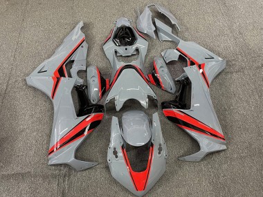 Cheap 2017-2024 Honda CBR1000RR Motorcycle Fairings - Nardo Grey with Red Stripe Canada