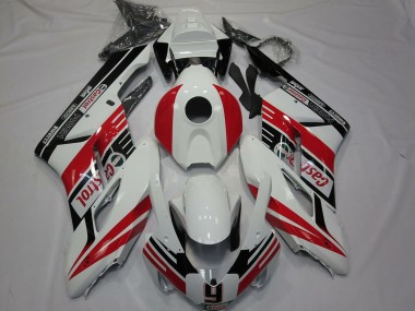 Cheap 2004-2005 Honda CBR1000RR Motorcycle Fairings - White Red Glossy Black Castrol 9 Canada