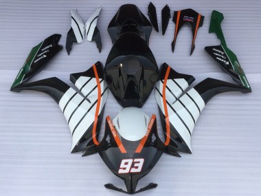 Cheap 2012-2016 Honda CBR1000RR Motorcycle Fairings - White Orange Glossy Black Baracuda 93 Canada