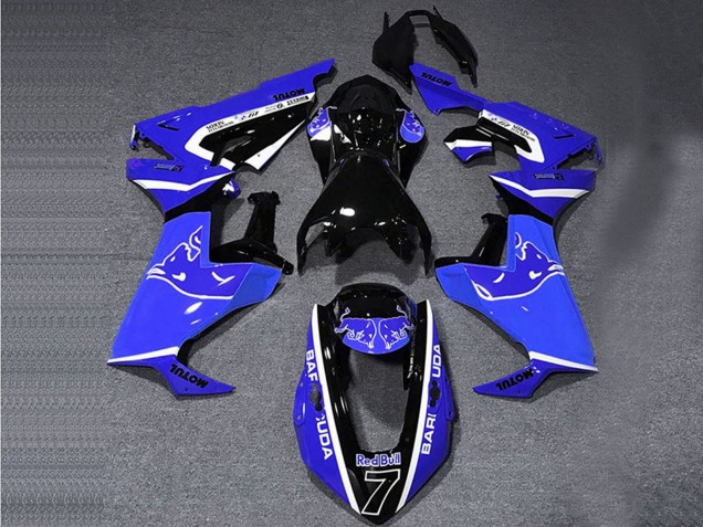 2017-2024 Honda CBR1000RR Motorcycle Fairings - Blue White Glossy Black Bull Canada