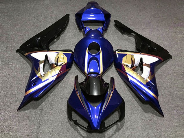 2006-2007 Honda CBR1000RR Motorcycle Fairings - Blue White Gold Glossy Black Canada