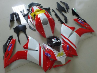 Cheap 2012-2016 Honda CBR1000RR Motorcycle Fairings - White Red Yellow Blue Ducati Style Canada