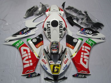 Cheap 2012-2016 Honda CBR1000RR Motorcycle Fairings - White Red Green Givi PlayBoy Canada