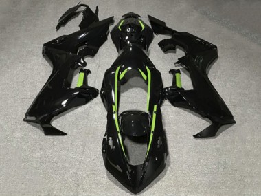 Cheap 2017-2024 Honda CBR1000RR Motorcycle Fairings - Glossy Black Lime Green Lining Canada