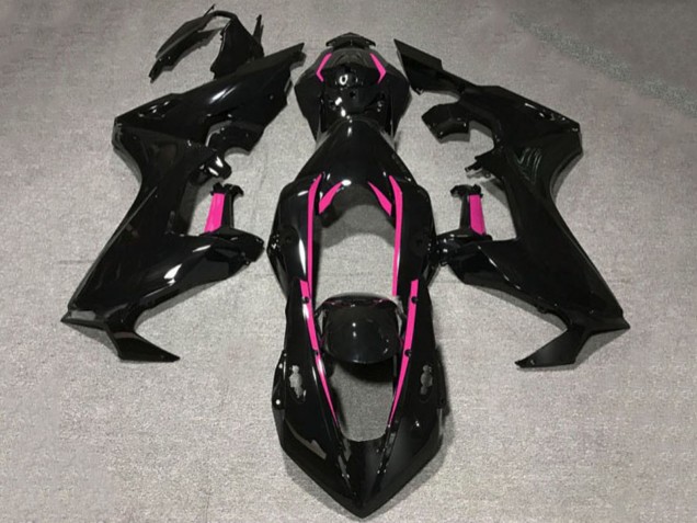 2017-2024 Honda CBR1000RR Motorcycle Fairings - Glossy Black Pink Lining Canada