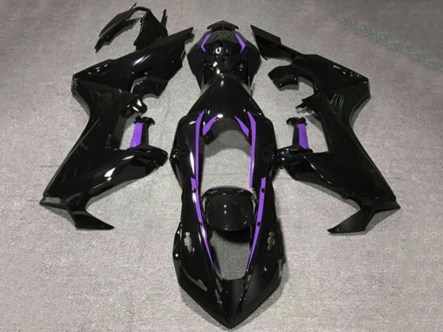2017-2024 Honda CBR1000RR Motorcycle Fairings - Glossy Black Purple Lining Canada