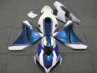 Cheap 2008-2011 Honda CBR1000RR Motorcycle Fairings - White Glossy Pearl Blue Canada