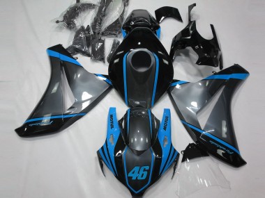 Cheap 2008-2011 Honda CBR1000RR Motorcycle Fairings - Grey Blue Matte Black Motul 46 Canada