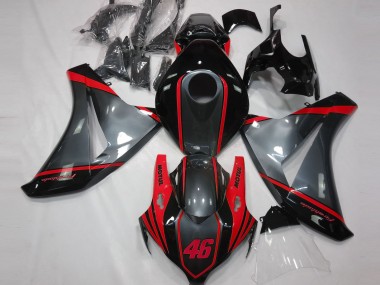 Cheap 2008-2011 Honda CBR1000RR Motorcycle Fairings - Grey Red Matte Black Motul 46 Canada
