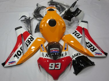 Cheap 2008-2011 Honda CBR1000RR Motorcycle Fairings - Orange White Red Glossy Black Repsol 93 Canada