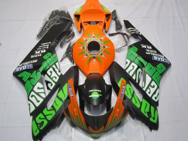 Cheap 2004-2005 Honda CBR1000RR Motorcycle Fairings - Orange Green Matte Black Rossi Canada